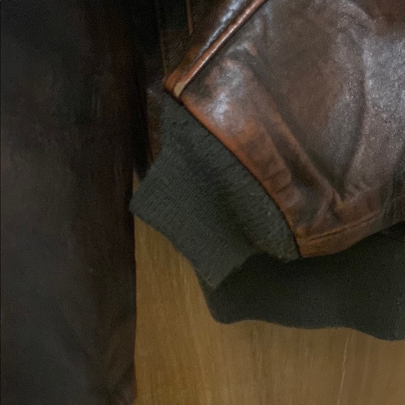 US Wings Brown Leather Jacket - Picture 7 of 16